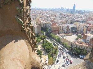 BarelonaSagradaFamiliaTowerView